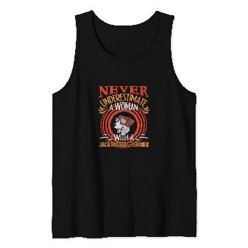 Discover Jack Russell Pet TerrierNever Underestimate A Woman With A Jack Russell Terrier lover Tank Tops