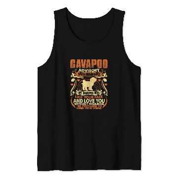 Discover Cavapoo Pet Advisory Warning Dog Pets Lovers Tank Tops