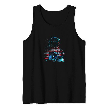 Discover Funny trucker American Big Rigs Diesel Truck Driver 33 Tank Tops