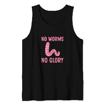 Discover Backprint Compost Worm Breeding Worm Farmer Tank Tops