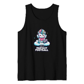 Discover Sport American Football I Suck at Fantasy Football Unicorns Rainbow Loser 2 2 Tank Tops