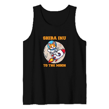 Discover Shiba Inu Pet To The Moon 3 Tank Tops