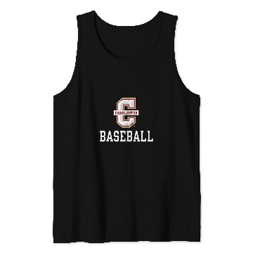 Discover Sport Baseball Charleston Cougars Baseball Icon Dark Heather Tank Tops