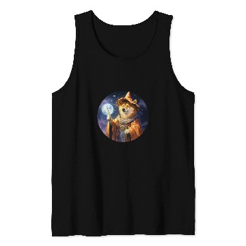 Discover Shiba Inu Pet Wizard Funny Dog Magic 3 Tank Tops
