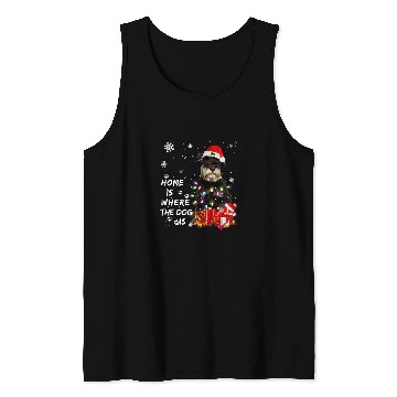 Discover Schnauzer Pet Santa Christmas Tree Lights xmass Boy Dog 3 Tank Tops