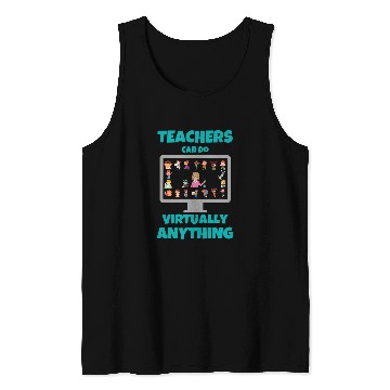 Discover Teacher Appreciation Gift From Student Funny Virtual Online Tank Tops