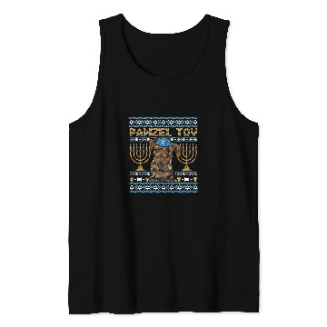 Discover Airedale Terrier Pet Pawzel Tov Jewish Dog Funny Hanukkah Dog Tank Tops