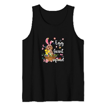 Discover Cockapoo Pet Happy Easter Day Easter Colorful Egg Hunt Tank Tops