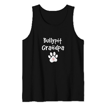 Discover Bully Pet Bullypit Grandpa Bulldog Pit Bull Terrier Mix Breed Tank Tops