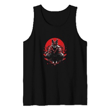 Discover Elkhound Pet Dog Ninja Samurai Transformation Cute Tank Tops