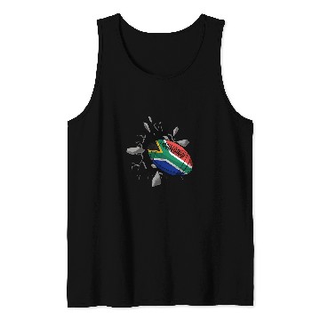 Discover Sport Rugby South Africa Rugby Rugby South Africa Flag Rugby Tank Tops