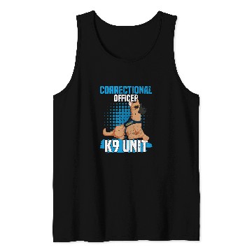 Discover K9 Pet Correctional Officer K9 Police Officer Gifts Law Enforcement Tank Tops