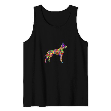 Discover Great Dane Pet Colorful Polka Dot Great Dane International Dot Day Tank Tops