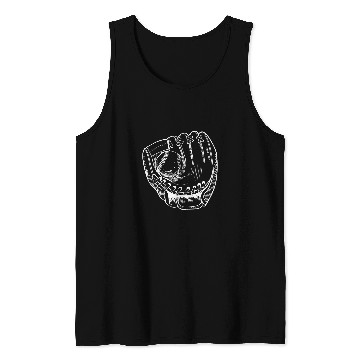 Discover Sport Baseball Old School Baseball Glove Mitt Tank Tops