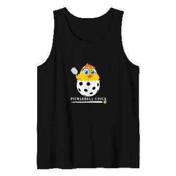 Discover Sport Pickleball Chick 2Funny Novelty Pickle Ball Tank Tops