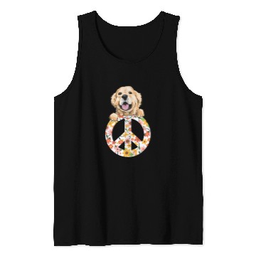 Discover Golden Retriever Pet Lover Peace On Earth Golden Retriever Peace And Kindness Labrador 272 Retrievers Tank Tops