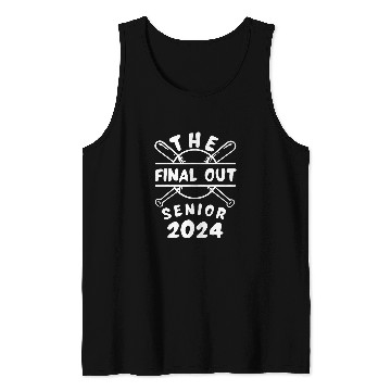 Discover Sport Baseball Senior 2024 Baseball Funny Senior Year Class of 2024 6 Tank Tops
