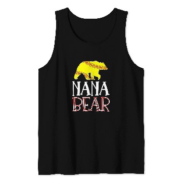Discover Sport Softball Nana Bear Softball Nana Of A Softball Player Tank Tops