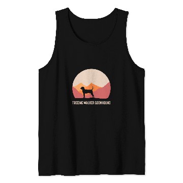 Discover Coonhound Pet Treeing Walker Coonhound Cute Silhouette Tank Tops