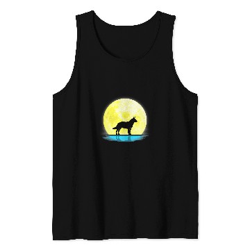 Discover Australian Cattle Pet Dog Lovers Full Moon Light Tank Tops