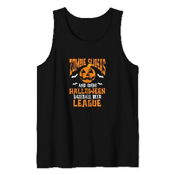 Discover Sport Baseball Halloween Baseball Pitcher Softball Catcher Beer Drinking 4 Tank Tops