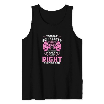 Discover Brick Layer Union Bricklayer Female Bricklayer 1 Tank Tops