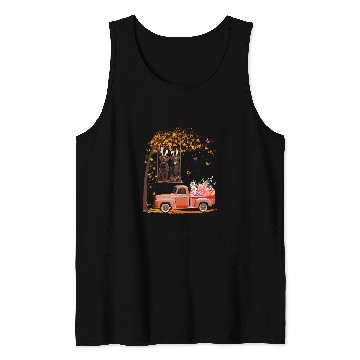 Discover Labrador Pet Chocolate Labrador Bunny Truck Eggs Tree Rabbit Easter Day Tank Tops
