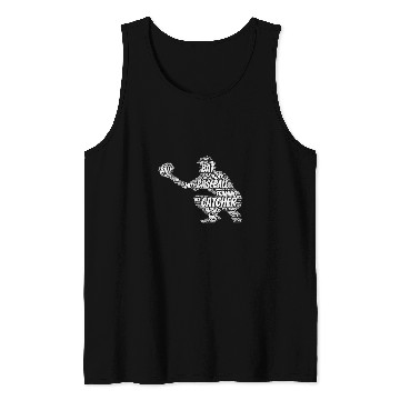 Discover Sport Baseball Catcher 2Word Art Tank Tops