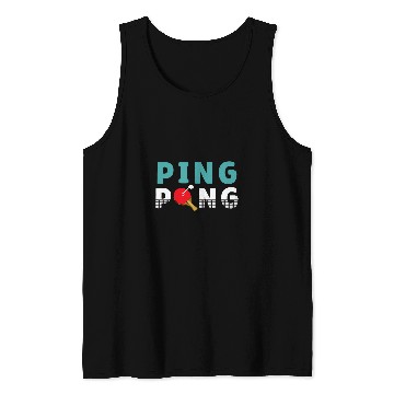 Discover Sport Ping Pong Smash Paddle Racket Sports Tank Tops