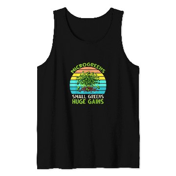 Discover Microgreens Broccoli Cotyledon Microgreens Seeds Sprout 21 Tank Tops