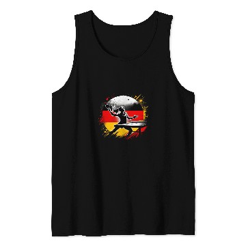 Discover Sport Ping Pong Player Germany Flag Tank Tops