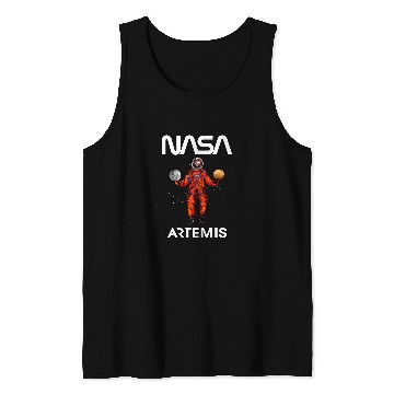 Discover NASA Artemis Mission Astronaut Moon Mars Tank Tops