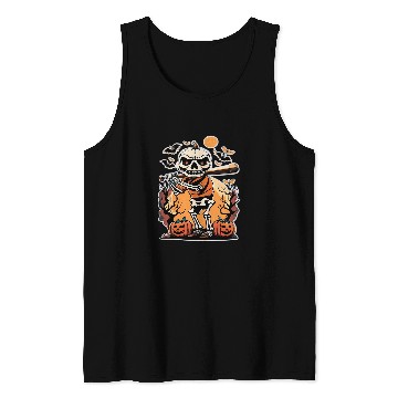 Discover Sport Baseball Skeletons Halloween Men Boys Baseball Halloween 2 Tank Tops