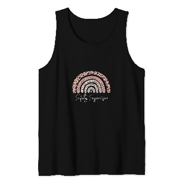 Discover Safety Supervisor Leopard Rainbow Appreciation Tank Tops