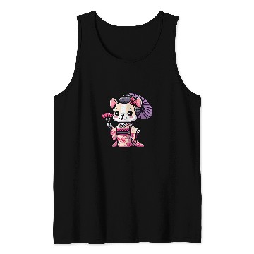 Discover French Bulldog Pet Cream French Bulldog Kimono Funny Dog Geisha Tank Tops
