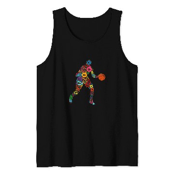 Discover Sport Basketball Player Name Initial Monogram Custom Letter Q Tank Tops