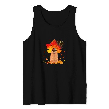 Discover Pomeranian Pet Autumn Leaf Fall Leaves Dog Lover Thanksgiving Tank Tops