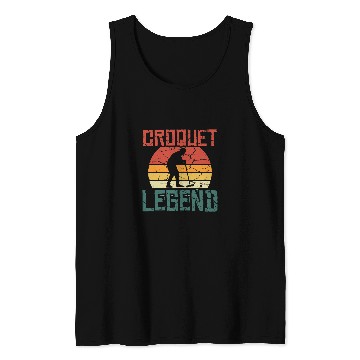 Discover Sport Croquet vintages Distressed Croquet Legend Gift Tank Tops