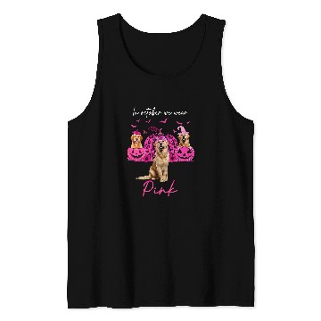 Discover Golden Retriever Pet In October We Wear Pink Halloween Tank Tops