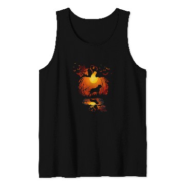 Discover English Mastiff Pet Dog In The Pumpkin Halloween Autumn Tank Tops