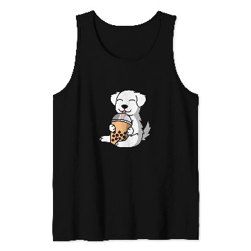 Discover Pyrenees Pet Boba Bubble Milk Tea Great Tank Tops