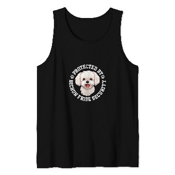 Discover Bichon Pet Protected by Bichon Frise Security Tank Tops