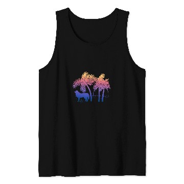 Discover Pyrenees Pet Ombre Beach Sunrise Tank Tops