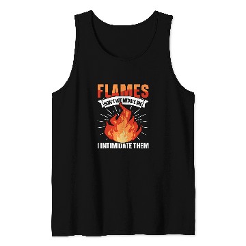 Discover Firefighter Volunteer Fireman and Flames 2Firefighter Tank Tops