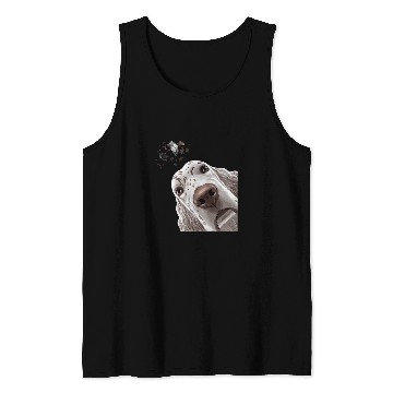 Discover English Setter Pet Funny Curious Tank Tops