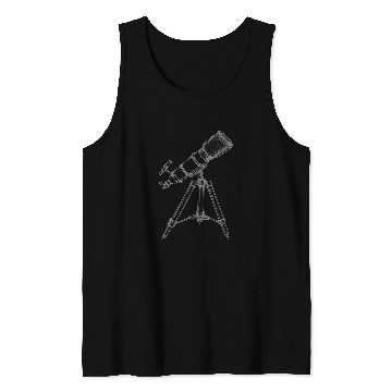 Discover Astronomer Equipment Telescope Astronomy Lovers Tank Tops