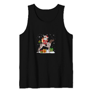 Discover German Shorthaired Pet Christmas Santa Claus Riding Shorthaired Pointer Classic Tank Tops