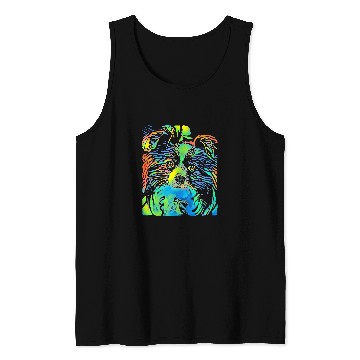 Discover Papillon Pet Face Puppy Pop Art Tank Tops