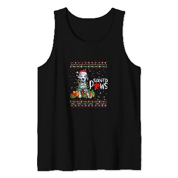 Discover Dalmatian Pet Santa Paws Christmas Dalmatian xmass buffalo plaids Red 41 Tank Tops