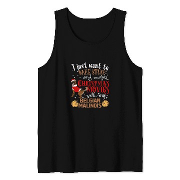 Discover Belgian Malinois Pet Watch Christmas Movies With My Belgian Malinois Tank Tops